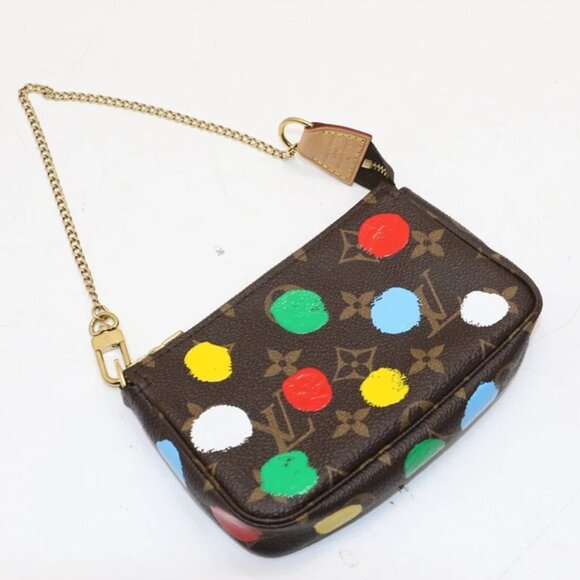 Louis Vuitton Mini Pochette Accessoires Yayoi Kusama Painted Dots Monogram - Picture 9 of 15